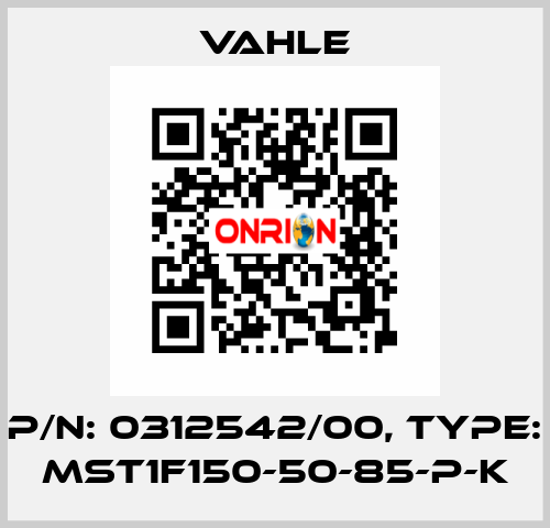 P/n: 0312542/00, Type: MST1F150-50-85-P-K Vahle