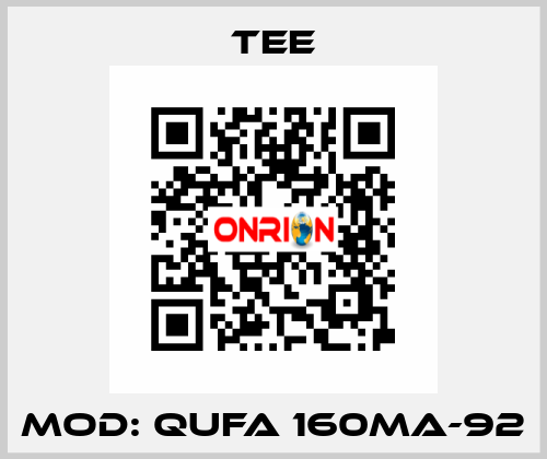 Mod: QUFA 160MA-92 TEE