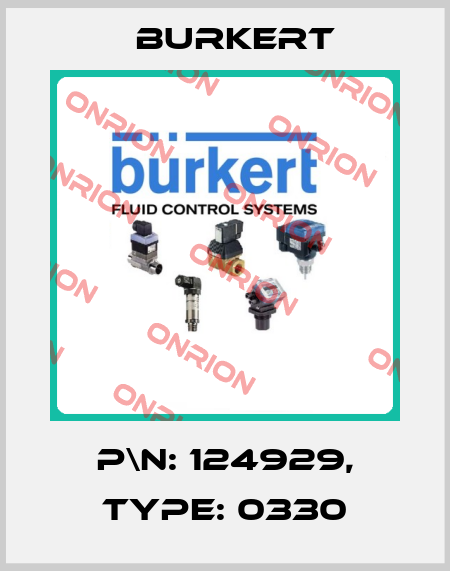 P\N: 124929, Type: 0330 Burkert
