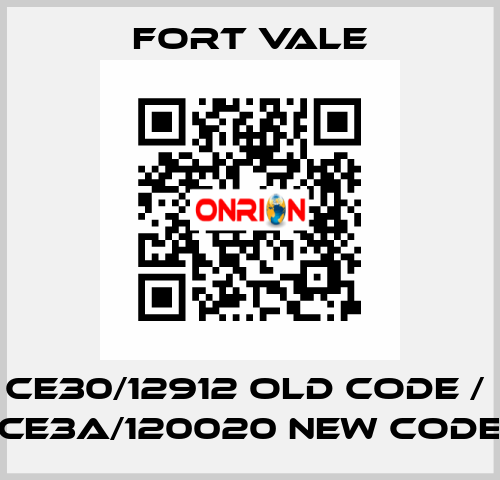 CE30/12912 old code /  CE3A/120020 new code Fort Vale