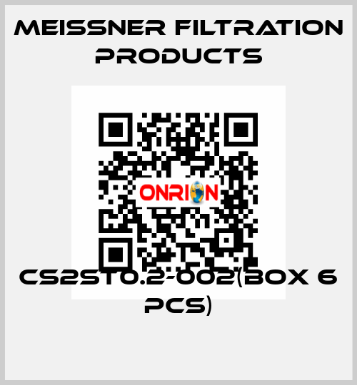 CS2ST0.2-002(Box 6 pcs) Meissner Filtration Products