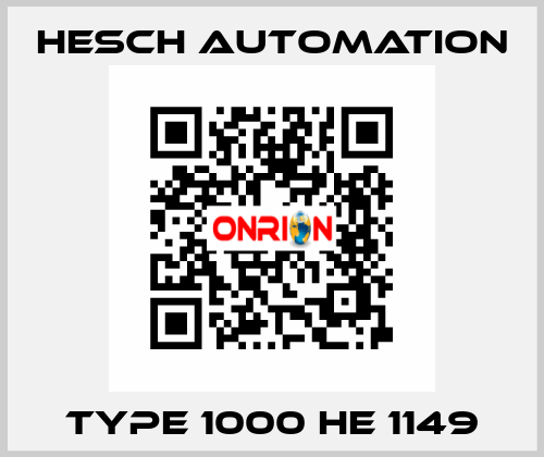 TYPE 1000 HE 1149 Hesch Automation