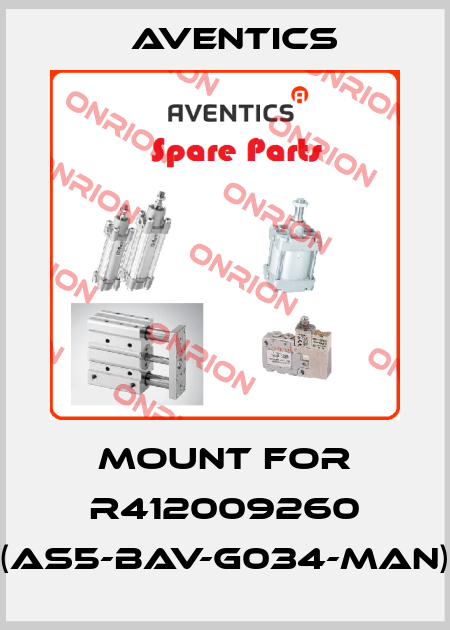 mount for R412009260 (AS5-BAV-G034-MAN) Aventics