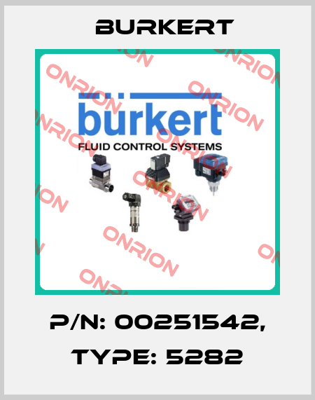 p/n: 00251542, Type: 5282 Burkert