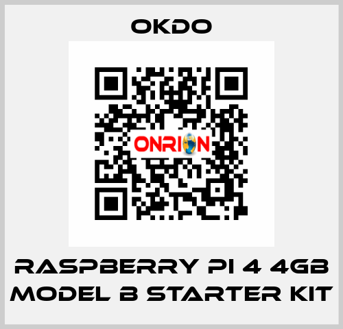 Raspberry Pi 4 4GB Model B Starter Kit Okdo