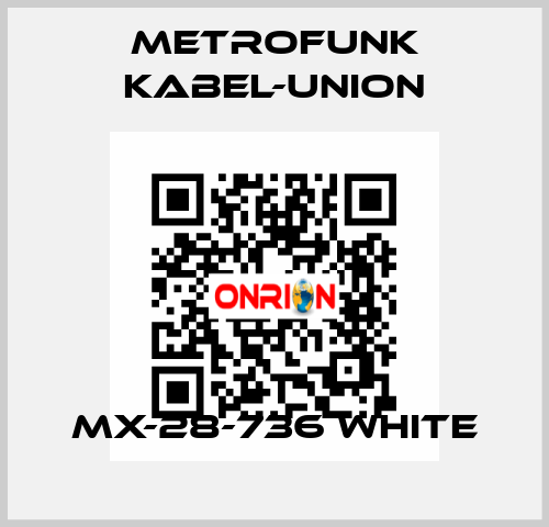 MX-28-736 white METROFUNK KABEL-UNION