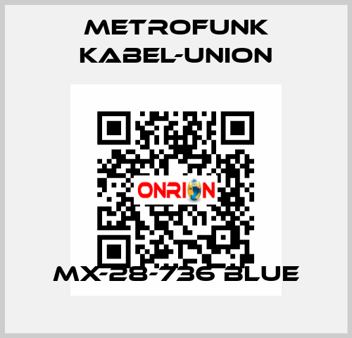 MX-28-736 blue METROFUNK KABEL-UNION