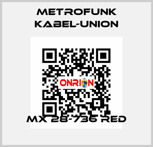 MX 28-736 Red METROFUNK KABEL-UNION