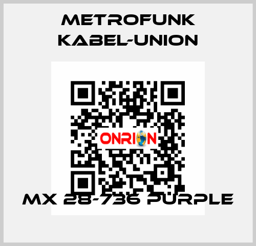 MX 28-736 purple METROFUNK KABEL-UNION