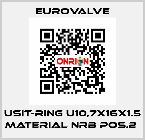 USIT-RING U10,7X16X1.5 MATERIAL NRB POS.2  Eurovalve