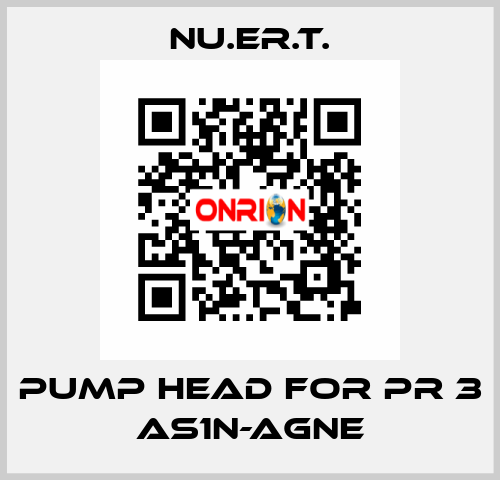 pump head for PR 3 AS1N_AGNE NU.ER.T.