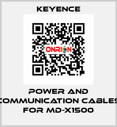 power and communication cables for MD-X1500 Keyence