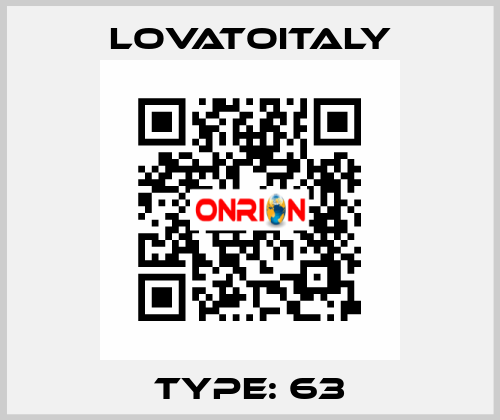 Type: 63 LovatoItaly