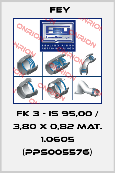 FK 3 - IS 95,00 / 3,80 x 0,82 Mat. 1.0605 (PPS005576) Fey