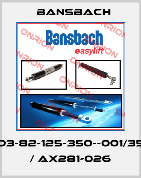 D3D3-82-125-350--001/350N  / AX281-026 Bansbach