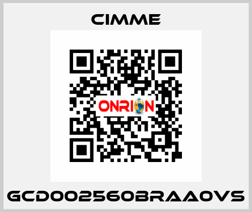 GCD002560BRAA0VS Cimme