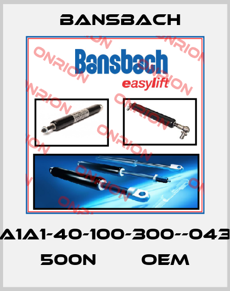 A1A1-40-100-300--043  500N        oem Bansbach