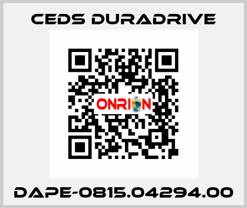 DAPE-0815.04294.00 Ceds Duradrive