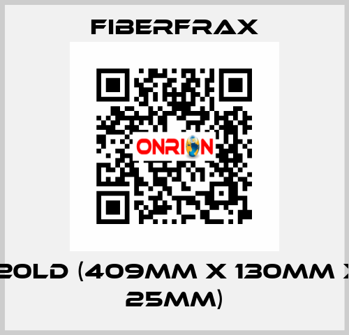 120LD (409mm x 130mm x 25mm) Fiberfrax