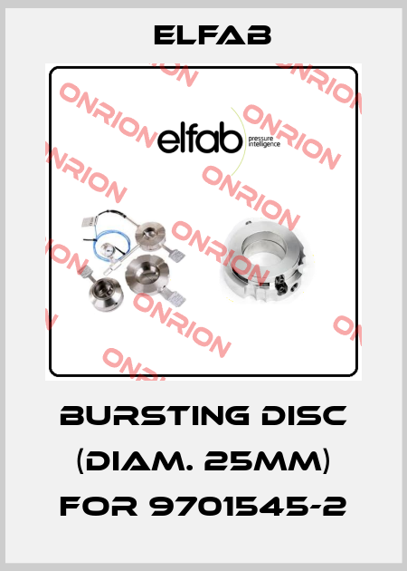 Bursting disc (diam. 25mm) for 9701545-2 Elfab