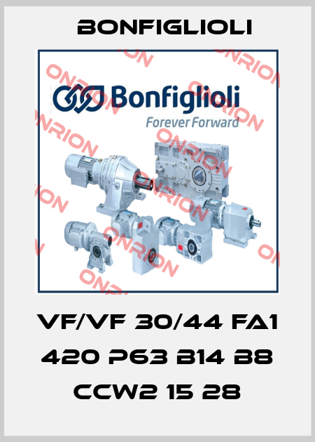 VF/VF 30/44 FA1 420 P63 B14 B8 CCW2 15 28 Bonfiglioli