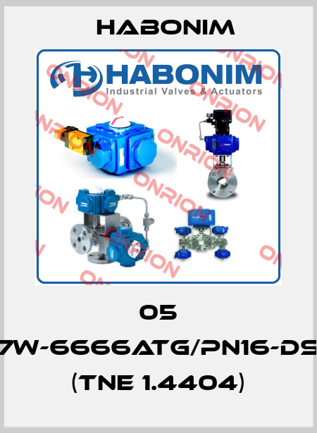 05 F47W-6666ATG/PN16-DS05  (tne 1.4404) Habonim