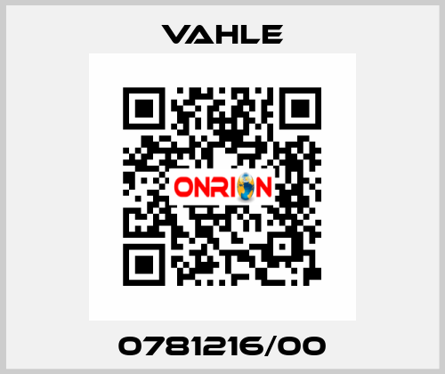 0781216/00 Vahle