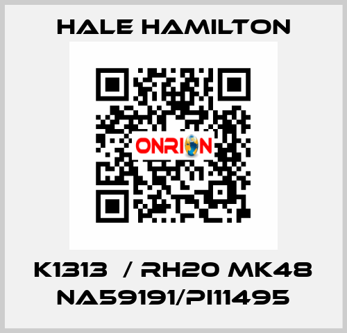 K1313  / RH20 MK48 NA59191/PI11495 HALE HAMILTON