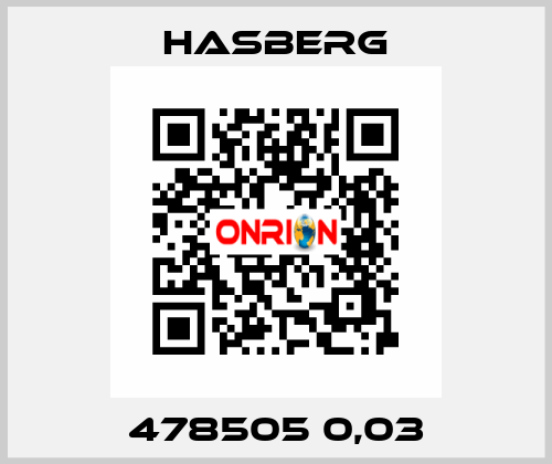 478505 0,03 Hasberg