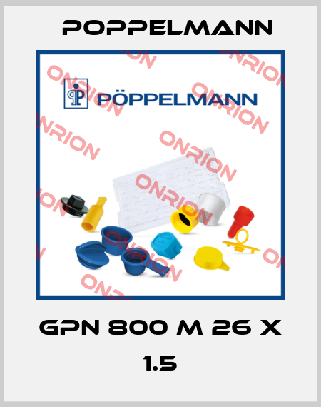 GPN 800 M 26 X 1.5 Poppelmann
