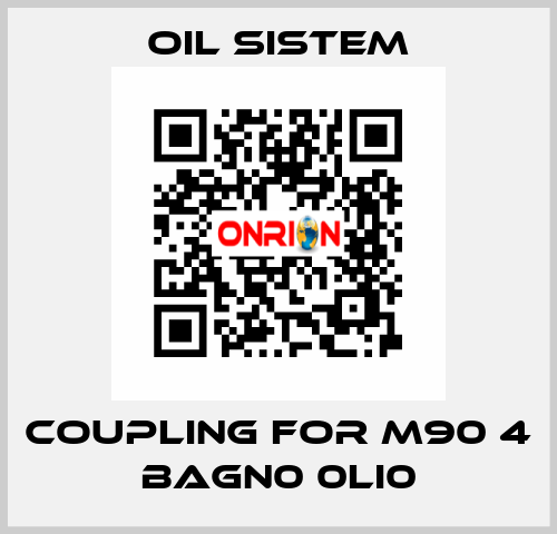 coupling for M90 4 BAGN0 0LI0 Oil Sistem