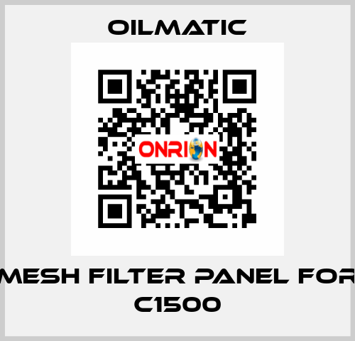 mesh filter panel for C1500 OILMATIC