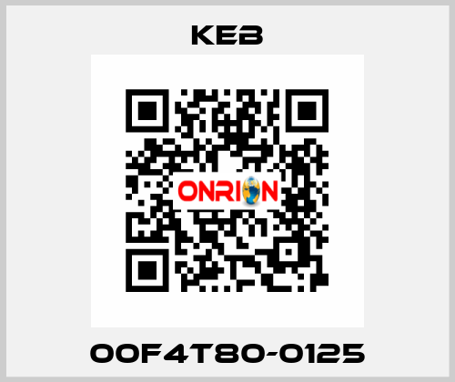 00F4T80-0125 KEB