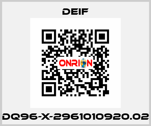 DQ96-X-2961010920.02 Deif