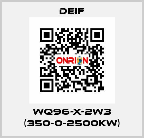 WQ96-X-2W3 (350-0-2500KW) Deif