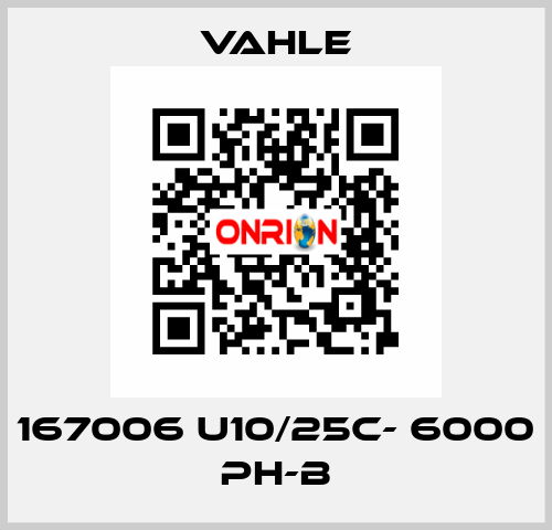 167006 U10/25C- 6000 PH-B Vahle