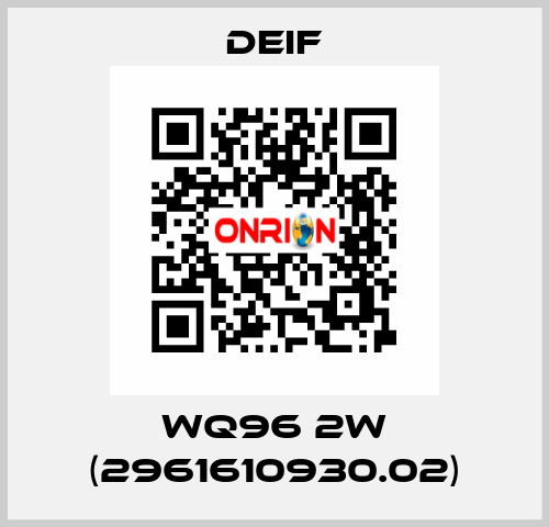 WQ96 2W (2961610930.02) Deif