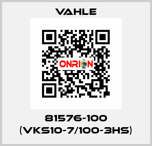 81576-100 (VKS10-7/100-3HS) Vahle