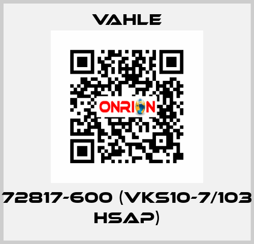 72817-600 (VKS10-7/103 HSAP) Vahle