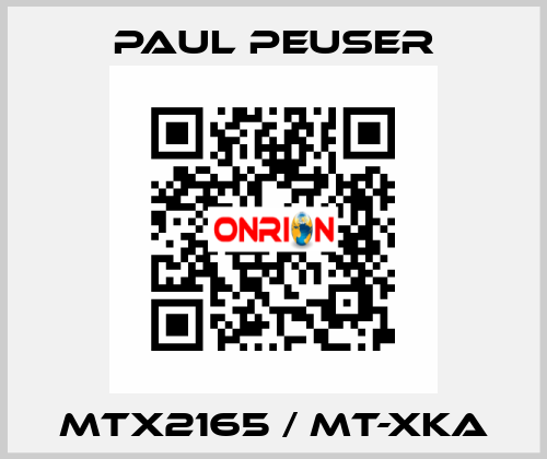 MTX2165 / MT-XKA PAUL PEUSER