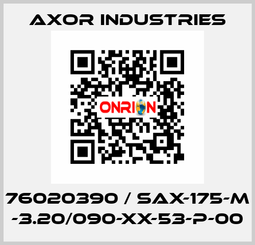 76020390 / SAX-175-M -3.20/090-XX-53-P-00 Axor Industries