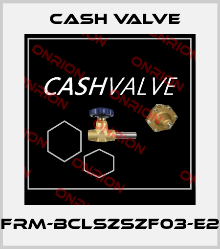 FRM-BCLSZSZF03-E2 Cash Valve