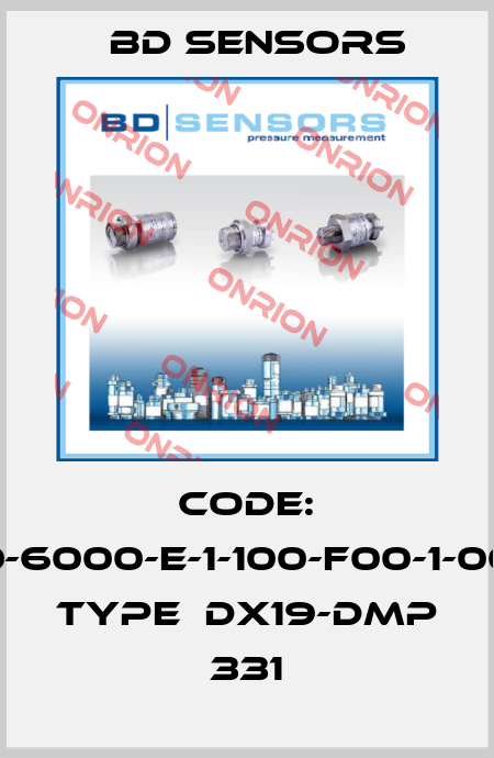 Code: 110-6000-E-1-100-F00-1-000 Type  DX19-DMP 331 Bd Sensors