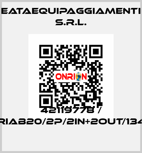 42119778 / CRIAB20/2P/2IN+2OUT/1340 EATAequipaggiamenti s.r.l.