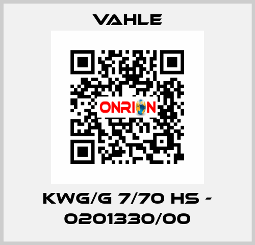 KWG/G 7/70 HS - 0201330/00 Vahle