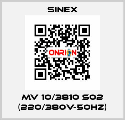 MV 10/3810 S02 (220/380V-50Hz) Sinex