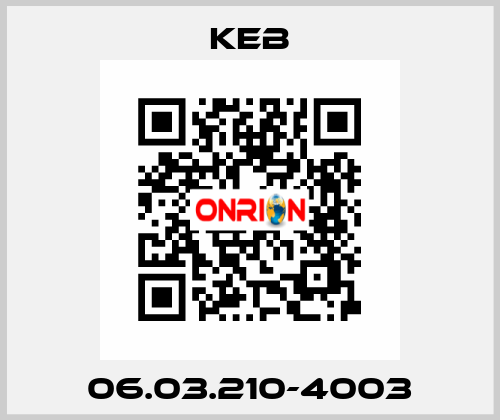 06.03.210-4003 KEB