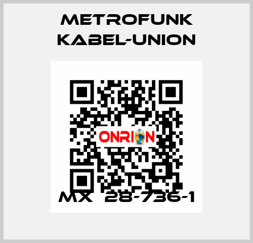 MX  28-736-1 METROFUNK KABEL-UNION