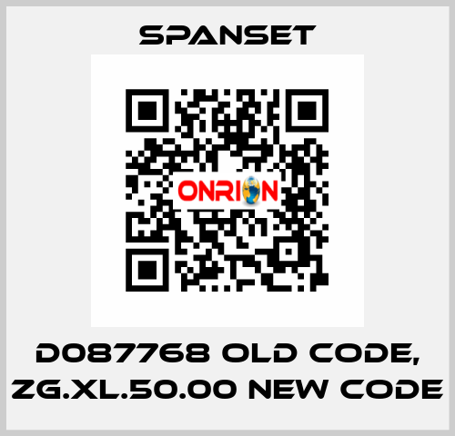 D087768 old code, ZG.XL.50.00 new code SpanSet
