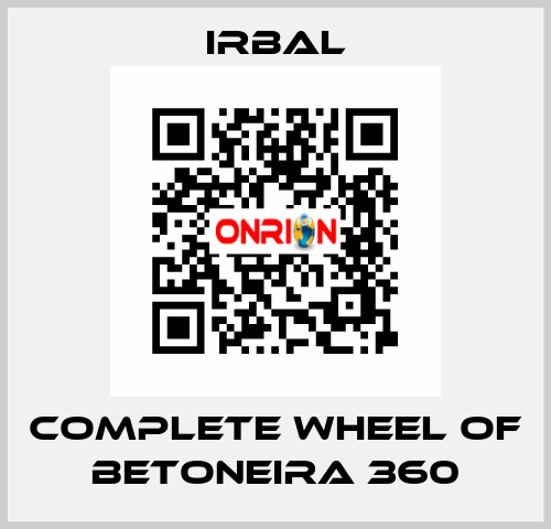 complete wheel of BETONEIRA 360 irbal